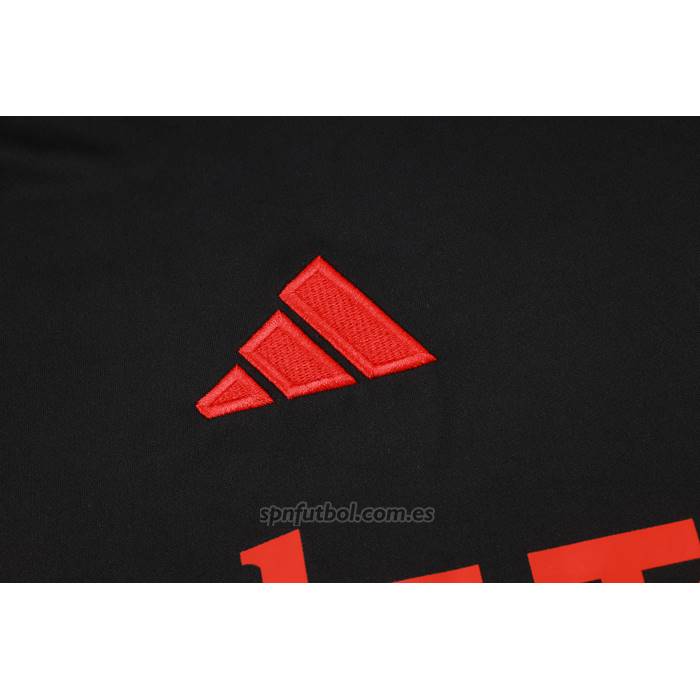 Chandal del Manchester United Manga Corta 2024-2025 Negro - Pantalon Corto